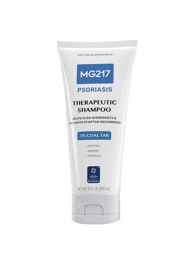 MG217 - Psoriasis Shampoo With Coal Tar Therapeutic Scalp Treatment Controls Itching Scaling Flaking Scale Buildup Psoriasis Scalp Treatment 3% Coal Tar Shampoo And Conditioner 8Floz - Image 1