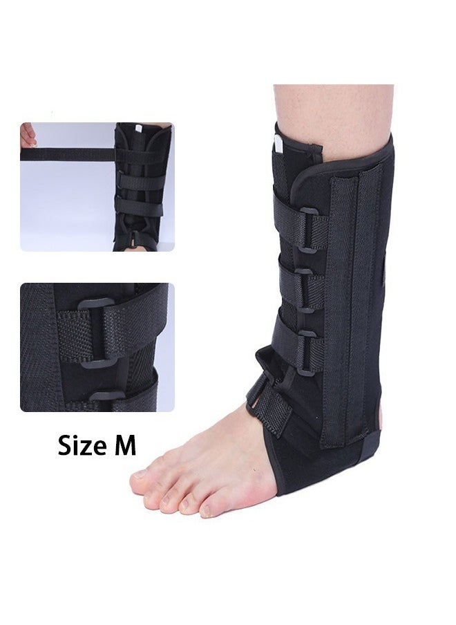 Hihonor Ankle Brace, Stirrup Ankle Splint, Stabilizer for Sprains, Tendonitis, Post-op Cast Support and Injury Protection for Women and Men, Size M  - Image 1