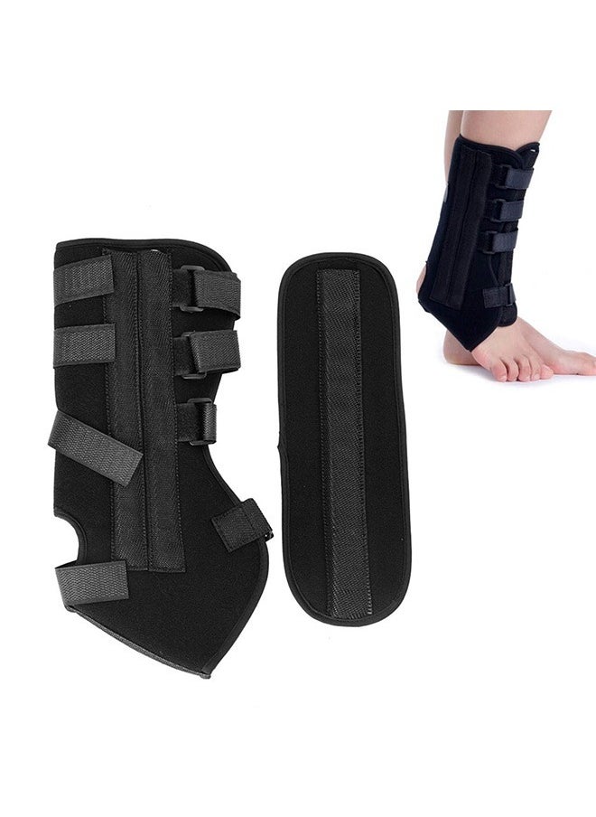 Hihonor Ankle Brace, Stirrup Ankle Splint, Stabilizer for Sprains, Tendonitis, Post-op Cast Support and Injury Protection for Women and Men, Size M  - Image 2