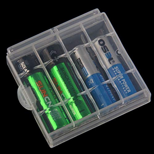 SHOPEE BRANDED 4pcs Clear Case Cover Holder AA/AAA 4 cell Battery Storage Box - Image 3