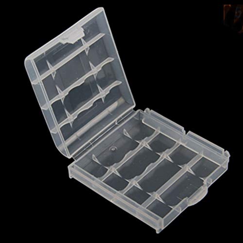 SHOPEE BRANDED 4pcs Clear Case Cover Holder AA/AAA 4 cell Battery Storage Box - Image 5