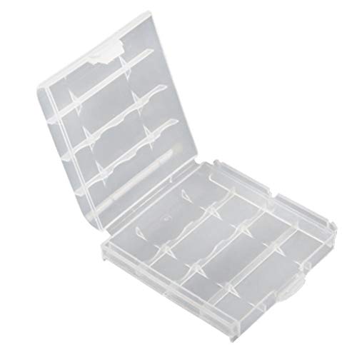 SHOPEE BRANDED 4pcs Clear Case Cover Holder AA/AAA 4 cell Battery Storage Box - Image 1