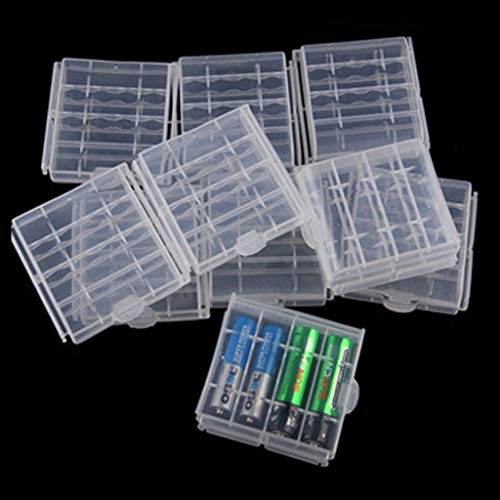 SHOPEE BRANDED 4pcs Clear Case Cover Holder AA/AAA 4 cell Battery Storage Box - Image 2