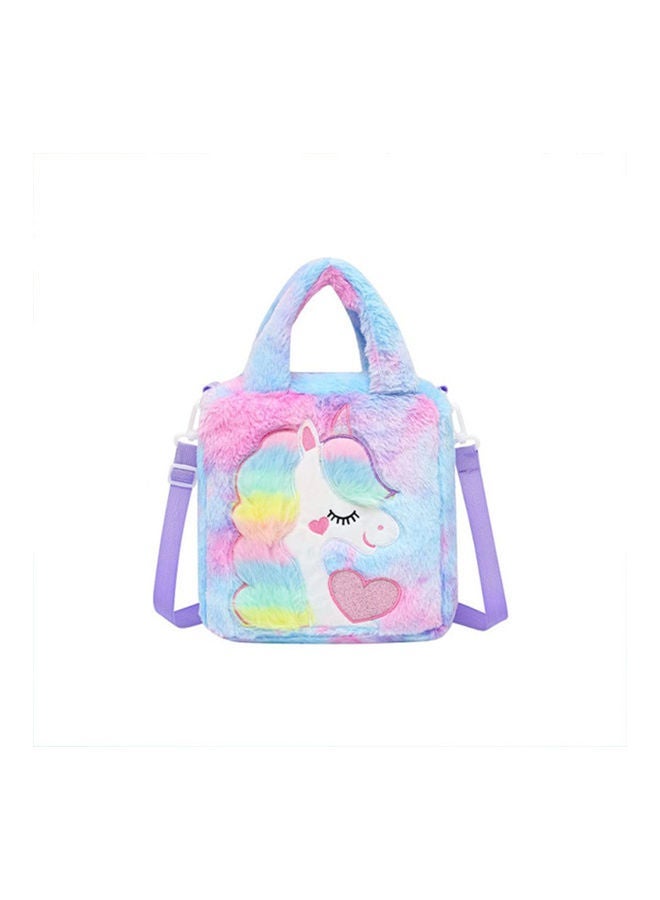 NIBEMINENT Kids Unicorn Plush Toddler Backpack 26 x 26cm - Image 3