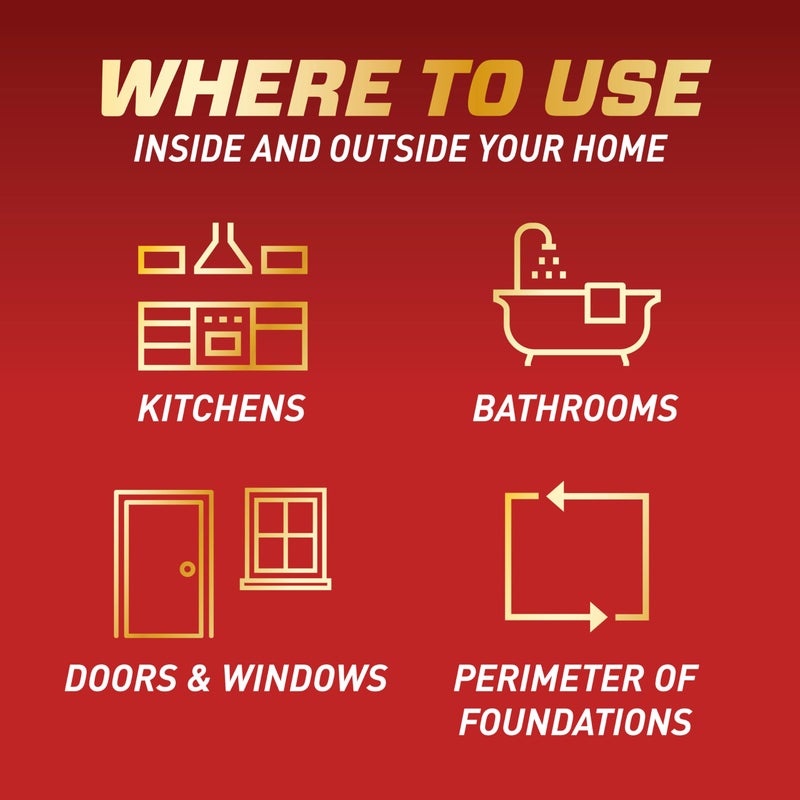 Ortho مبيد الحشرات أورثو هوم ديفنس للداخلية والمحيط2 مع عصا الراحة، يتحكم في النمل، والصراصير، والعناكب، 1.1 جال - Image 5