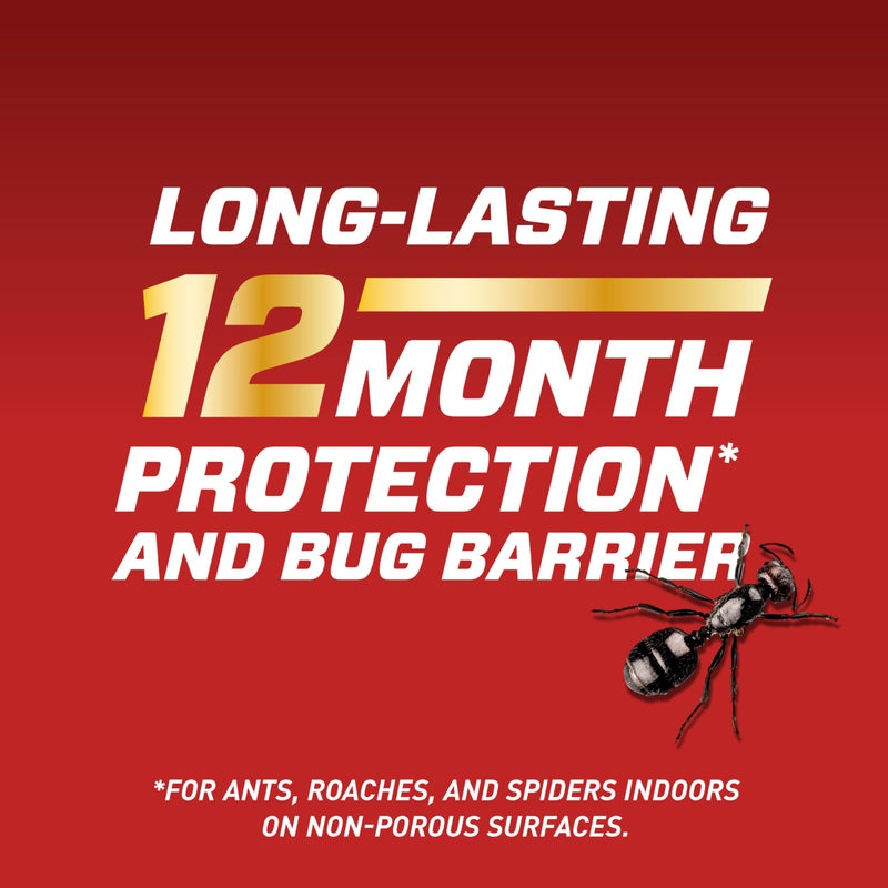 Ortho مبيد الحشرات أورثو هوم ديفنس للداخلية والمحيط2 مع عصا الراحة، يتحكم في النمل، والصراصير، والعناكب، 1.1 جال - Image 3