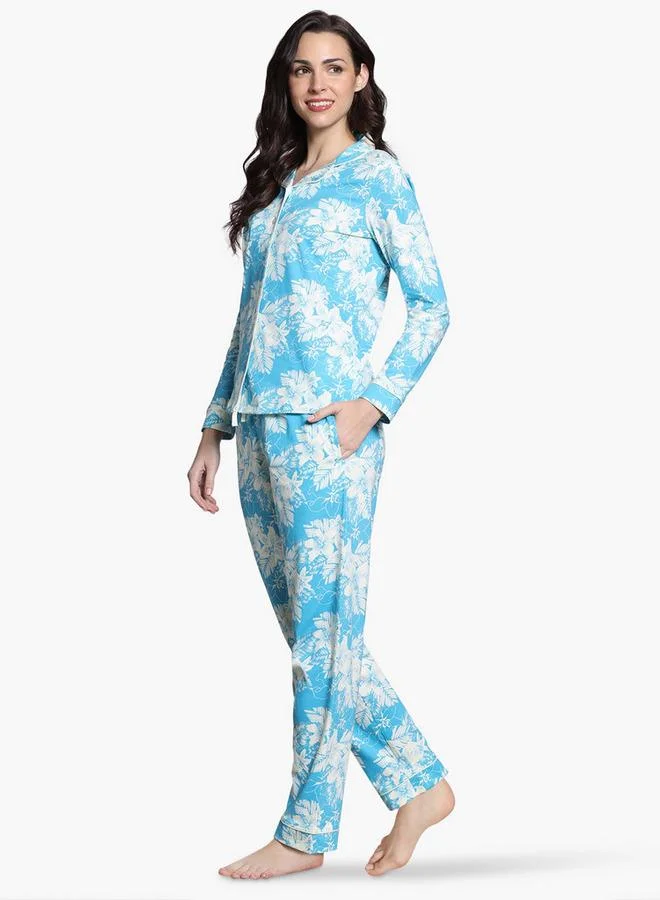 zivame Zivame Floral Print Pyjama Set