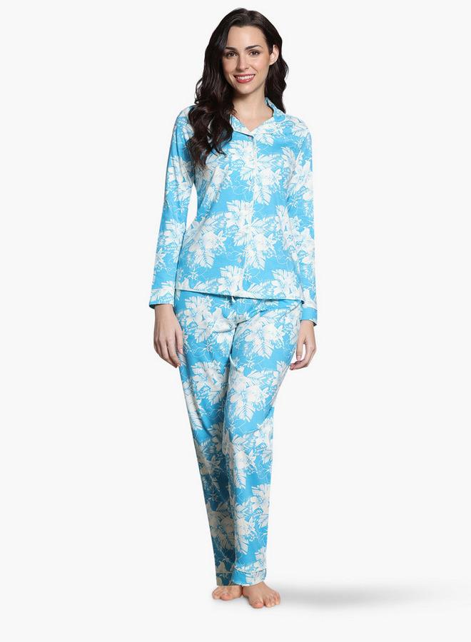 Zivame Floral Print Pyjama Set - Image 1
