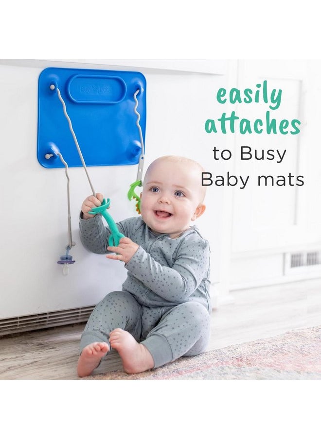 طفل مشغول ملعقة التسنين Busy Baby - ملعقة تدريب 2 في 1 للتغذية الذاتية، آمنة للغسل في غسالة الأطباق، خالية من مادة BPA، مصنوعة من السيليكون الآمن غذائيًا (بيوتر)  - Image 3