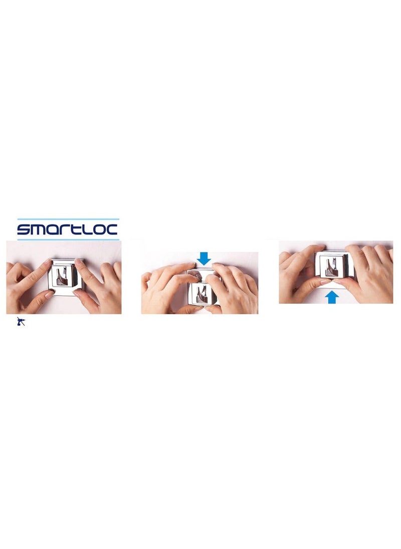 SMARTLOC - Vaccum Suction 5 Hook Bar Silver - Image 1
