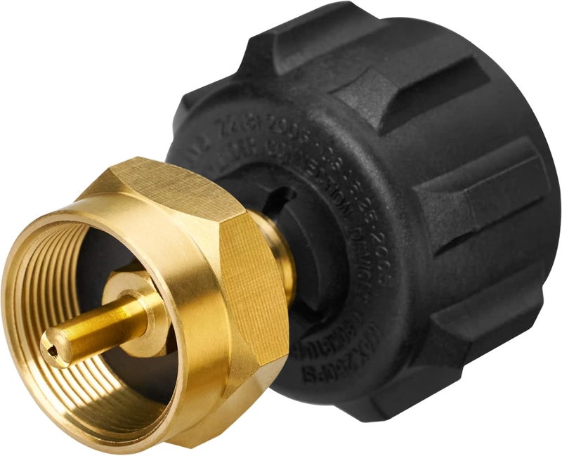 CALPOSE Propane Refill Adapter, Fill 1 Pound Bottles from 20lb Tank, Fits QCC1 / Type1 Propane Tank and 1 lb Throwaway Disposable Cylinder Propane Bottle Connector - Image 1