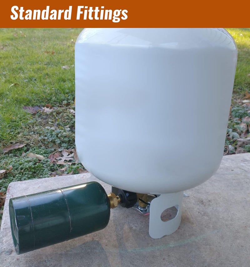 CALPOSE Propane Refill Adapter, Fill 1 Pound Bottles from 20lb Tank, Fits QCC1 / Type1 Propane Tank and 1 lb Throwaway Disposable Cylinder Propane Bottle Connector - Image 5