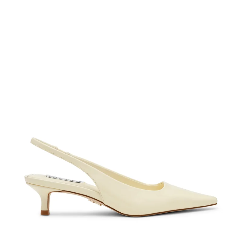 STEVE MADDEN Kari Champagne Satin Heels