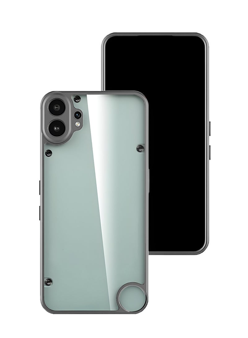 دبليو تيك غطاء حماية هاتف نوتينج CMF Phone 2 Pro 5G 2025 من السيليكون المرن TPU والكمبيوتر الشخصي، مقاوم للصدمات - رمادي - Image 2