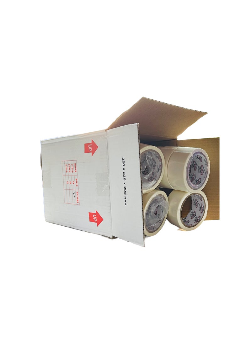 HI STICK Hi-Stick Masking Tape 2 Inch x 25 Yards (24 Pack) – Strong Adhesive, No Residue, Clean Removal, Ideal for Painting, Decorating, DIY, Stationery & Crafts – Made in UAE - Image 3