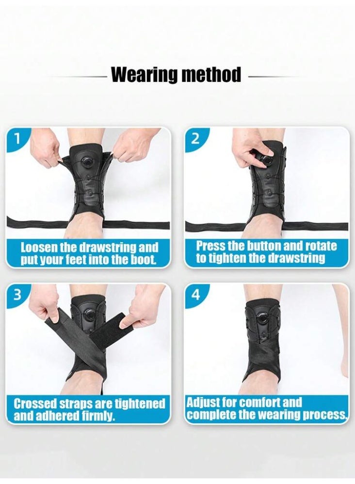Bukela 1pc Ankle Sprain Protection Sleeve, Ankle Joint Support Stabilizer, Arch Support Brace, Sports Ankle Brace - Image 2