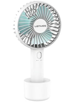 Lenyes Lenyes Portable Personal Fan, 4 Gear Settings, 4 inch Blade, 212x105x60mm, USB Charging, White  - Image 1