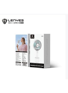 Lenyes Lenyes Portable Personal Fan, 4 Gear Settings, 4 inch Blade, 212x105x60mm, USB Charging, White  - Image 3
