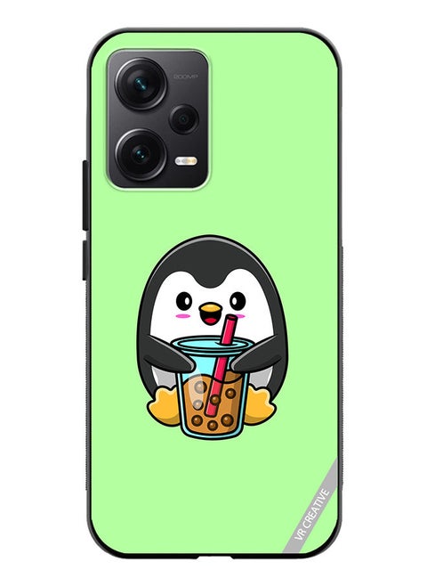 Protective Case Cover For Xiaomi Redmi Note 12 Discovery Penguine Cola Design Multicolour