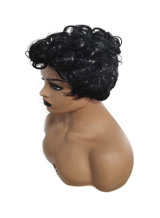 شاربدو باروكة بشعر قصير طبيعي أسود 28سم - Image 2