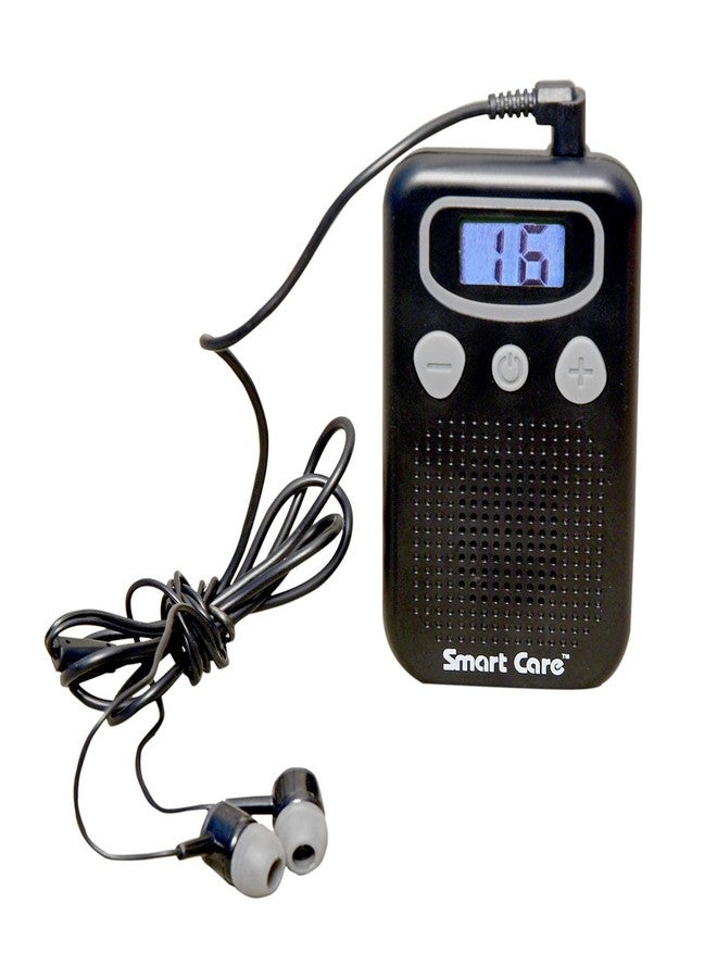 SMARTCARE SC-A21: Compact Pocket Hearing Aid with Earphone for 45db Hearing Loss - Sleek Black Design for Discreet Wear - Image 5
