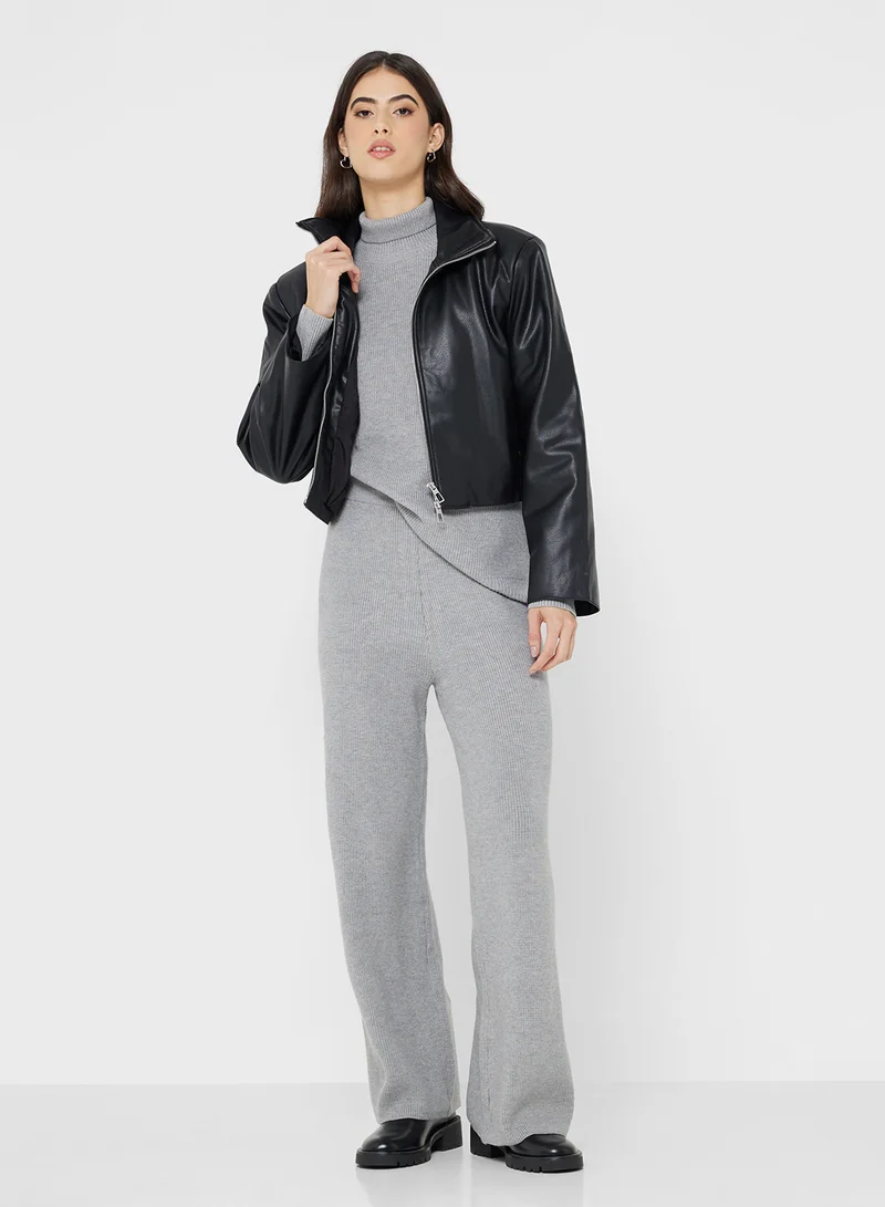 Ginger Basics High Neck Relaxed Fit Sweater & Pant Set