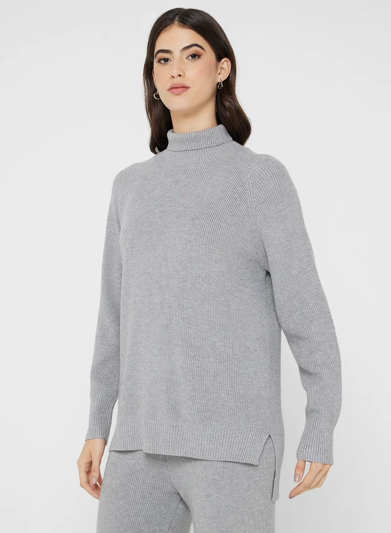 Ginger Basics High Neck Relaxed Fit Sweater & Pant Set