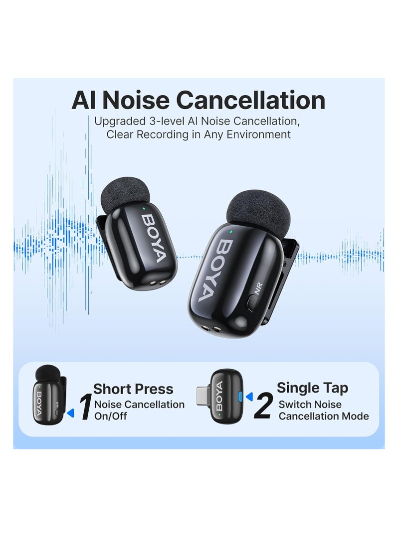 Mini-12 Wireless Microphone for iPhone/Android/PC/Tablets with USB C/Lightning Plug, MFi Certified, Noise Reduction, AI Voice Changer, 30H Battery Life with Charging Case for Video Recording Podcast - pzsku/ZB8605600D02E2E99E4BAZ/45/_/1739628641/2340f734-a5fe-4182-8b16-25a7cc3387a2