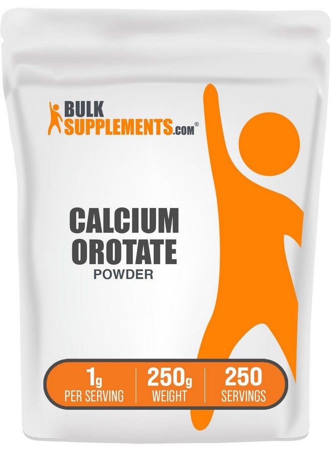 BulkSupplements.com Calcium Orotate Powder - Calcium Orotate Supplement, High Bioavailability - Unflavored & Gluten Free, 1g per Serving, 250g (8.8 oz) (Pack of 1) - Image 1