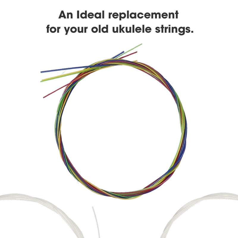 4Pcs/Set Ukulele Strings for 21-Inch / 23-Inch / 26-Inch Ukulele Colorful Strings - Image 5