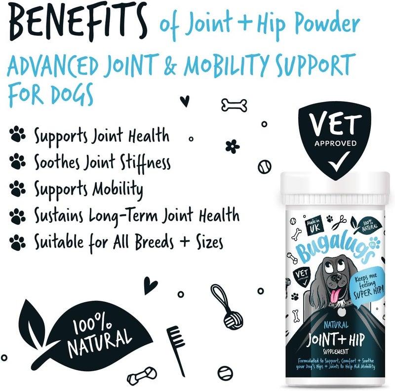 Bugalugs Joint & Hip Supplement Powder for Dogs - 80G - Image 2