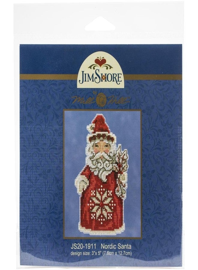 Mill Hill Nordic Santa Counted Cross Stitch Ornament Kit Mill Hill 2019 Jim Shore JS201911 - Image 2