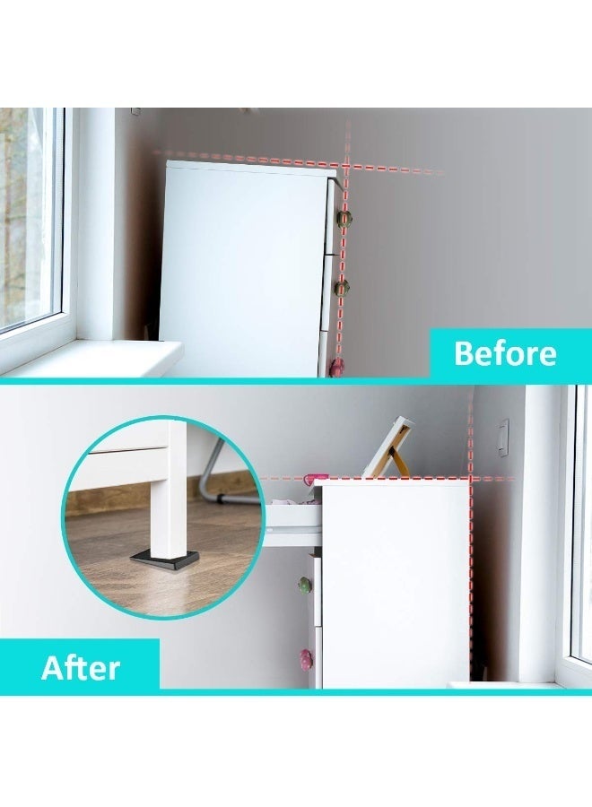 Bukela Table Shims, Durable Level Wedge for Home Improvement, High Quality Rubber Material, Non Toxic, Tasteless, Flexible, Furniture Feet Pads for Fixing Wobbly Furniture 35 Piece Jar - Image 4