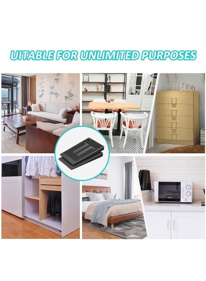 Bukela Table Shims, Durable Level Wedge for Home Improvement, High Quality Rubber Material, Non Toxic, Tasteless, Flexible, Furniture Feet Pads for Fixing Wobbly Furniture 35 Piece Jar - Image 2