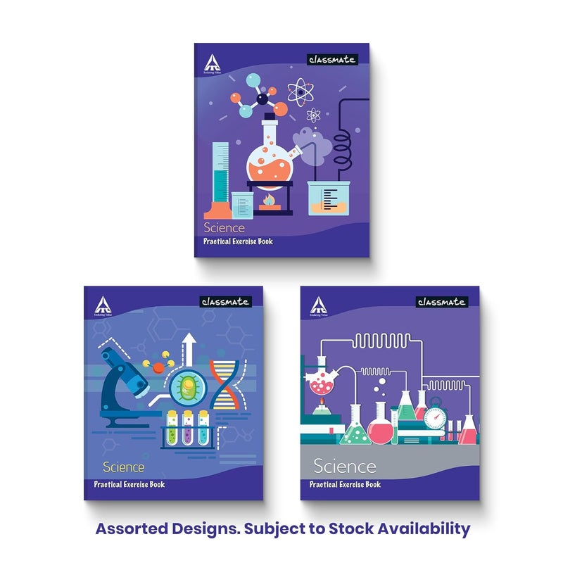 classmate Practical Notebook - 26.5 X 21.5 cm, Hard Cover, 116 Pages, Single Line - Pack of 6 - Image 5