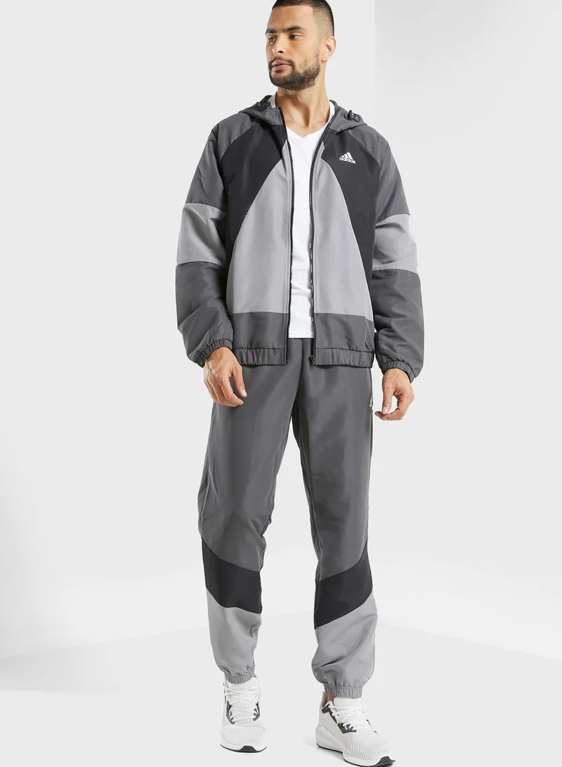 Adidas Colour Block Tracksuit