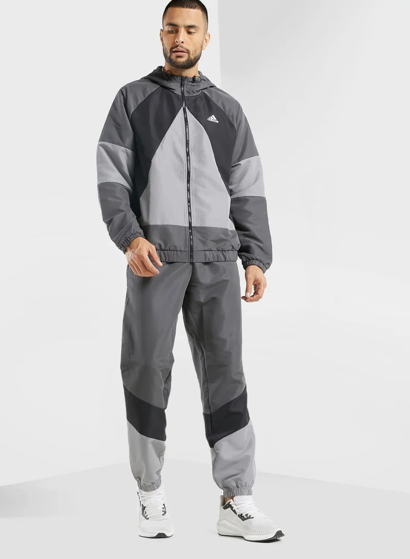 Adidas Colour Block Tracksuit