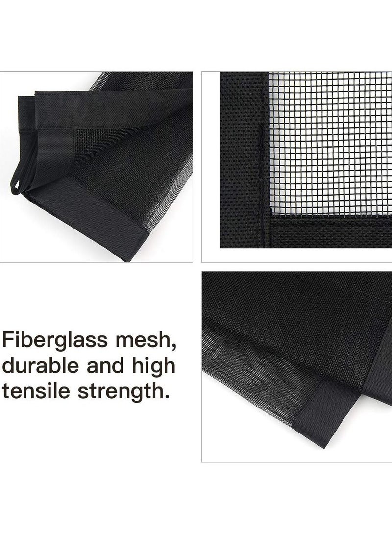 SYOSI بوابة الحيوانات الأليفة السحرية داخلية وخارجية قابلة للسحب للكلاب مع شبكة أمان قابلة للطي للمنزل توفر مساحة آمنة للعب والراحة 110*72 سم - Image 4