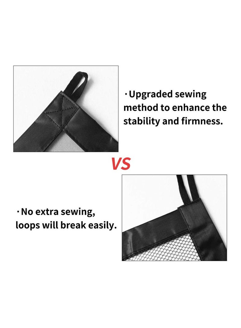 SYOSI بوابة الحيوانات الأليفة السحرية داخلية وخارجية قابلة للسحب للكلاب مع شبكة أمان قابلة للطي للمنزل توفر مساحة آمنة للعب والراحة 110*72 سم - Image 5