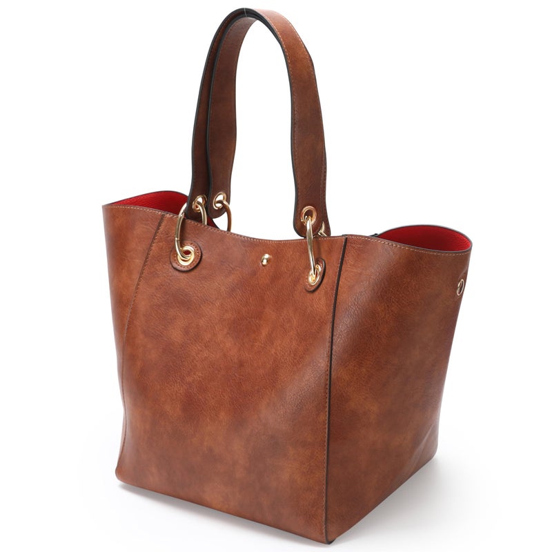 sqlp Large Work Tote Bag for Women Designer Purses and Handbags Big Bucket bags Ladies Travel Crossbody Purse Crimson - Image 3