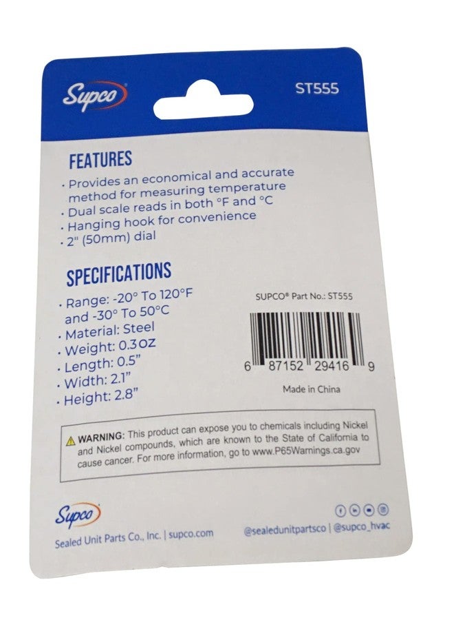 Supco Dual Scale Stick ON Thermometer - Image 4