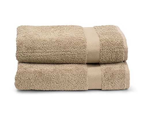 TowelSelections Pearl Collection Luxury Soft Towels – 100% Turkish Cotton, Made in Turkey, Desert Sand, 2 Bath Towels - Image 5