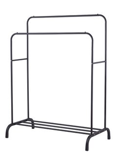 LAWAZIM Black Clothes Hanger-Double-Durable Space Saving Garment Hats and Coats Rack with Shoe Shelf Storage Organizer, Freestanding Closet Rail with Shoe Rack-for Dorms, Bedrooms, Entryways, Hallways  - Image 3