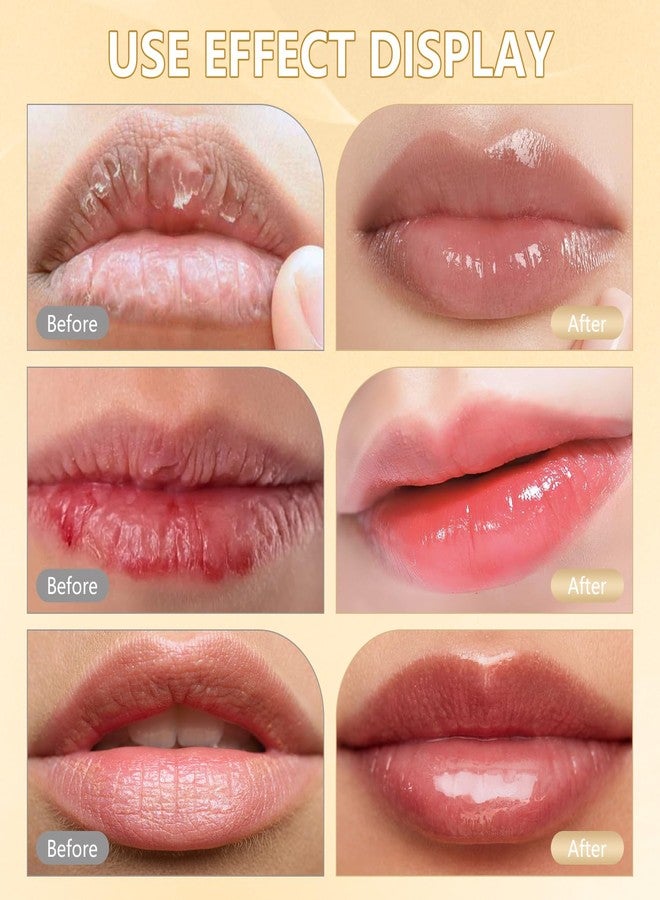 EOIRULA 2PCS Transferproof Color Changing Lipstick, Gold Crystal Ph Lipstick Color Changing, Clear Lip stick That Changes Color for Women, Long Lasting 24 Hours Moisturizing Glossy Shine Lip Gloss - Image 5