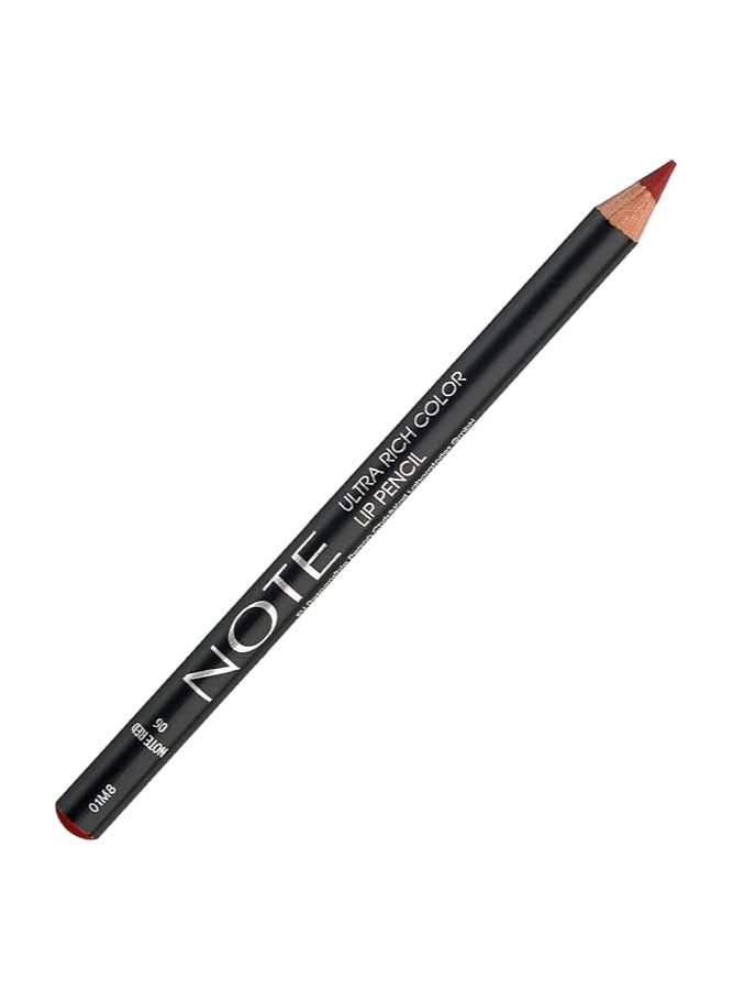 NOTE COSMETIQUE Ultra Rich Color Lip Pencil 06 Red - Image 1