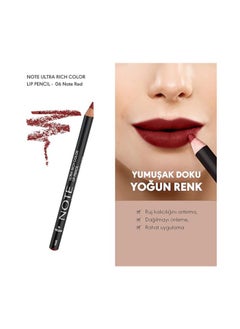 NOTE COSMETIQUE Ultra Rich Color Lip Pencil 06 Red  - Image 2