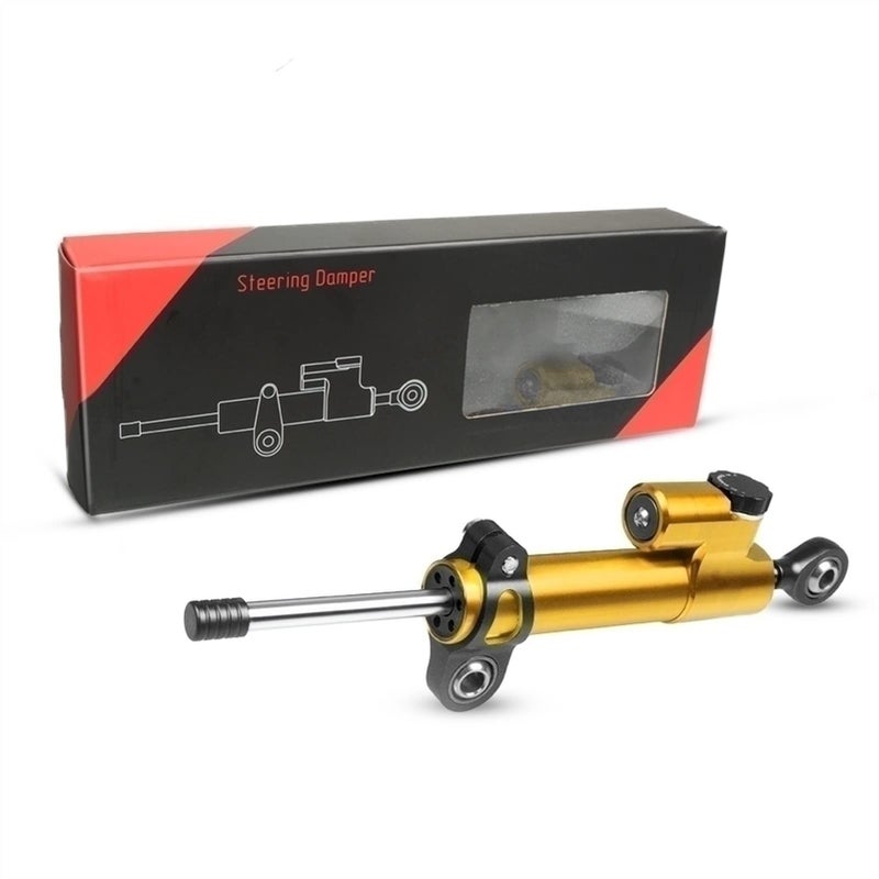 مثبت توجيه دراجة نارية CNC للتحكم في السلامة 255 مم أسود ذهبي لـ CBR650F CB650F - Image 2