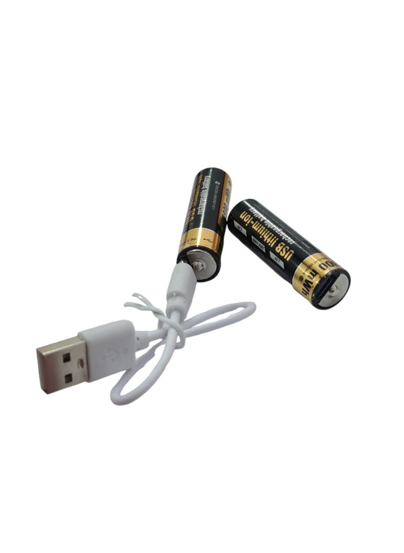 Generic - Rechargeable by Type C AA Batteries 1.5V and 2800mWh - Image 1