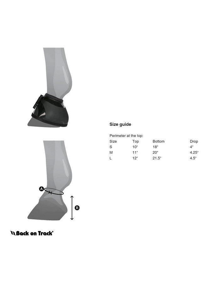 Back on Track Therapeutic Horse Bell Boots in Pair, Medium - Image 2