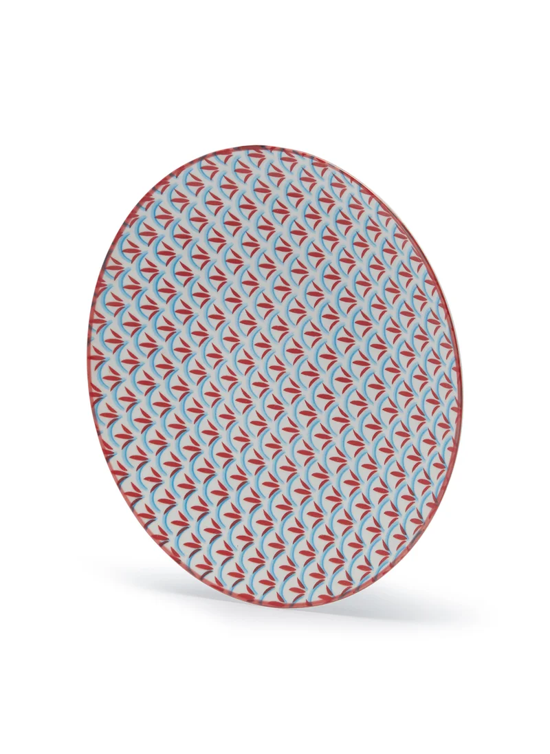 سيمبلي كيتشن Floral Mm Reverse Embossed Tile Ceramic Side Plate